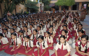 yoga for school children in udaipu r rajasthan india